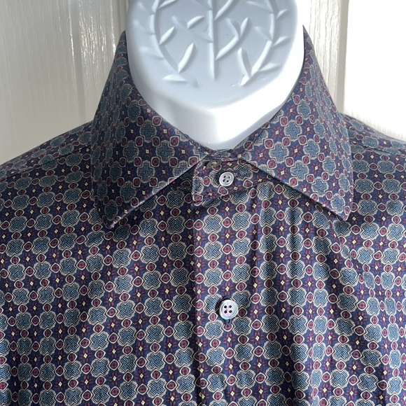 Vintage Button Down Dress Shirt with Cufflinks - Picture 3 of 9